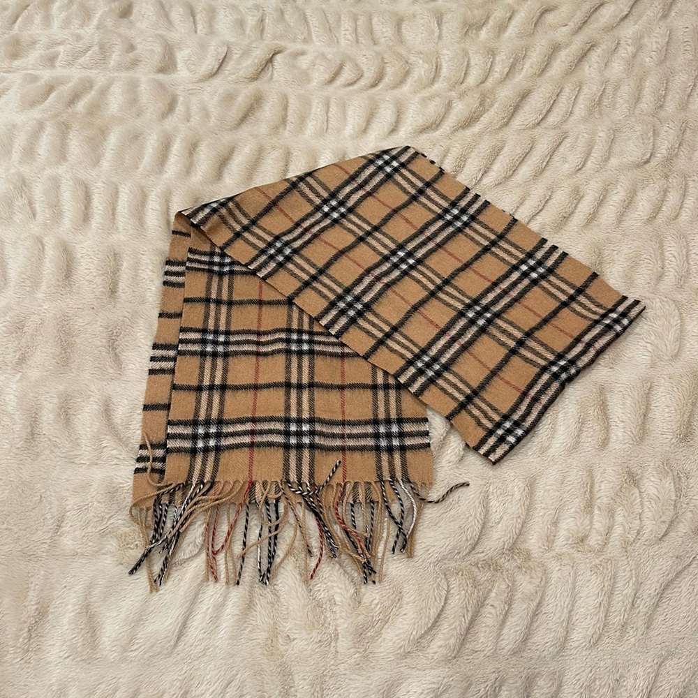 Stafford Tan Plaid Unisex Scarf